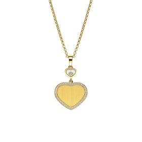 Gelbgold, Halsschmuck, Chopard Happy Hearts Golden Hearts Halskette 79A107-0921