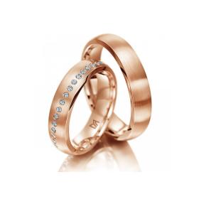 Ringe, Rotgold, Meister Trauringe Phantastics 112.8947.01/112.8947.00-R