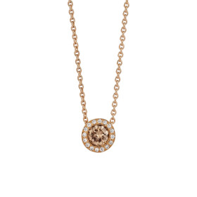 Rotgold, Halsschmuck, Hans D. Krieger Fancy Colour Anhänger mit Kette 111.0933.18.4