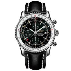 Herrenuhr, Breitling Navitimer Chronograph GMT 46 A24322121B1X1