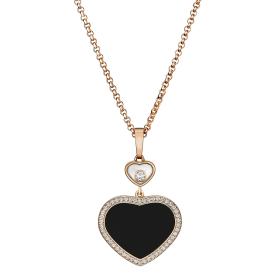 Halsschmuck, Roségold, Chopard Happy Hearts Anhänger 79A074-5201