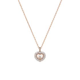 Roségold, Halsschmuck, Chopard Happy Diamonds Icons Joaillerie Anhänger 79A616-5001