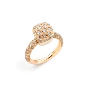 Ringe, Weißgold, Pomellato Ring Nudo Solitaire PAC2028O6000DBR00