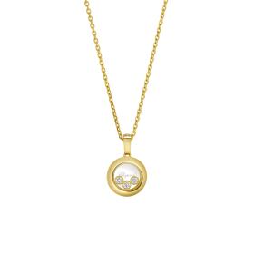 Gelbgold, Halsschmuck, Chopard Happy Diamonds Icons Halskette mit Anhänger 79A018-0001