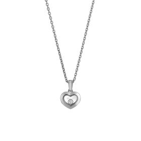 Weißgold, Halsschmuck, Chopard Happy Diamonds Icons Halskette mit Anhänger 79A054-1001