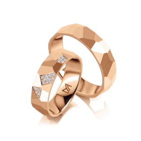 Ringe, Rotgold, Meister Trauringe Individuals 112.9053.01-112.9053.00-R