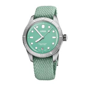 Unisex, ORIS Divers Sixty‑Five 'Cotton Candy' 01 733 7771 4057-07 3 19 03S