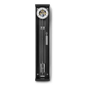Wanduhr, Erwin Sattler OPUS SECUNDA M 130 OPUS SECUNDA M 130 SCHLEIFLACK CARBON ROEMISCH