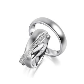 Ringe, Platin, Meister Trauringe Classics 112.8766.01/112.8766.00-P