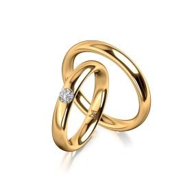 Ringe, Gelbgold, Meister Trauringe Classics 112.9077.01-112.9077.00-G