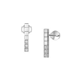 Ohrringe, Weißgold, Chopard Ice Cube Ohrstecker 837702-1002