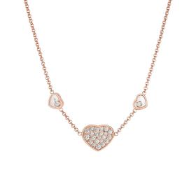 Roségold, Halsschmuck, Chopard Happy Hearts Halskette 81A082-5009