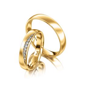 Ringe, Gelbgold, Meister Trauringe Phantastics 112.9039.01/112.9039.00-G