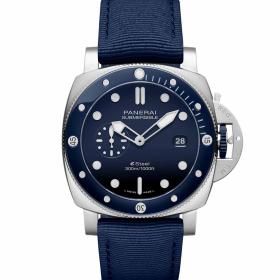 Herrenuhr, Panerai Submersible QuarantaQuattro ESteel™ Blu Profondo PAM01289