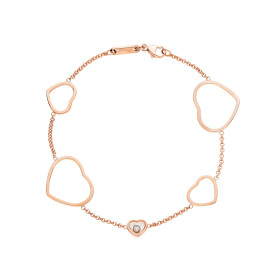         Roségold, Armschmuck, Chopard Happy Hearts Armband 857482-5001