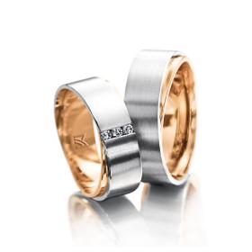 Weißgold, Ringe, Meister Trauringe Symbolics 112.8730.01/112.8730.00-RW