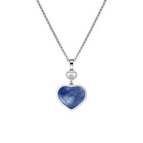 Weißgold, Halsschmuck, Chopard Happy Hearts Anhänger mit Halskette 797482-1350