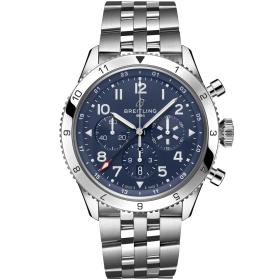 Herrenuhr, Breitling Super AVI B04 Chronograph GMT 46 Tribute to Vought F4U Corsair AB04451A1C1A1