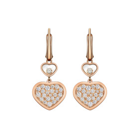         Roségold, Ohrringe, Chopard Happy Hearts Ohrhänger 837482-5009