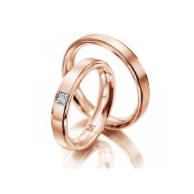 Ringe, Rotgold, Meister Trauringe Classics 112.8952.01/112.8952.00-R