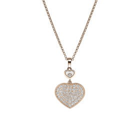 Roségold, Halsschmuck, Chopard Happy Hearts Anhänger  797482-5009