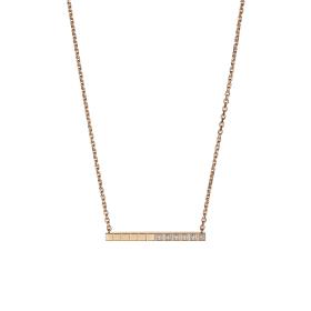 Roségold, Halsschmuck, Chopard Ice Cube Halskette 817702-5002