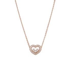 Roségold, Halsschmuck, Chopard Happy Diamonds Icons Collier 81A611-5201