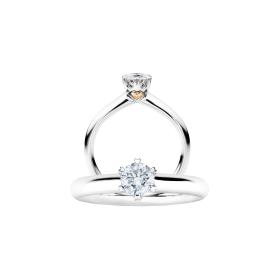 Weißgold, Ringe, Capolavoro Ring True Love RI8B05070.0.33TW-VS-GIA