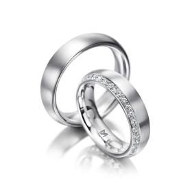 Ringe, Platin, Meister Trauringe Classics 112.8897.01/112.8897.00-P