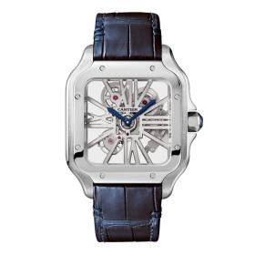 Herrenuhr, Cartier Santos de skelettiert WHSA0007