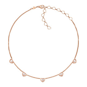 Roségold, Halsschmuck, Chopard My Happy Hearts Halskette 81A088-5501