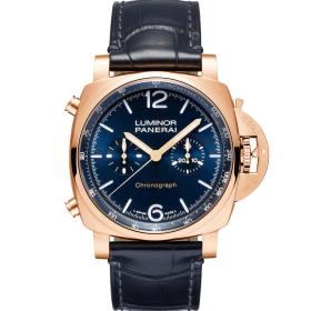 Herrenuhr, Panerai Luminor Chrono Goldtech™ Blu Notte PAM01111