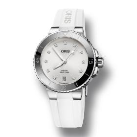 Unisex, ORIS Aquis Date Diamonds 01 733 7731 4191-07 4 18 63FC