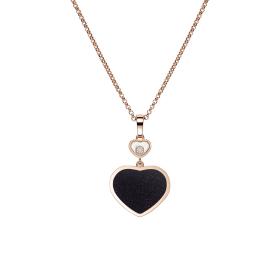 Roségold, Halsschmuck, Chopard Happy Hearts Anhänger mit Halskette 797482-5510