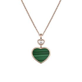 Roségold, Halsschmuck, Chopard Happy Hearts Anhänger 79A075-5151