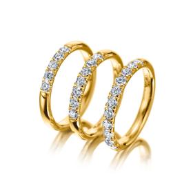 Ringe, Gelbgold, Meister Memoireringe 115.1305.05/115.1305.07/115.1305.11-G