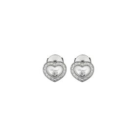 Ohrringe, Weißgold, Chopard Happy Diamonds Icons Ohrstecker 83A054-1201