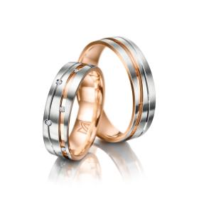 Weißgold, Ringe, Meister Trauringe Phantastics 112.9015.01/112.9015.00-WR