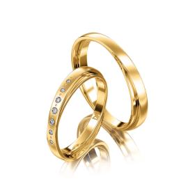 Ringe, Gelbgold, Meister Trauringe Symbolics 112.9041.01/112.9041.00-G