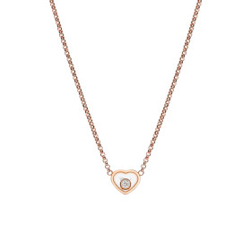 Roségold, Halsschmuck, Chopard My Happy Hearts Collier 81A086-5001