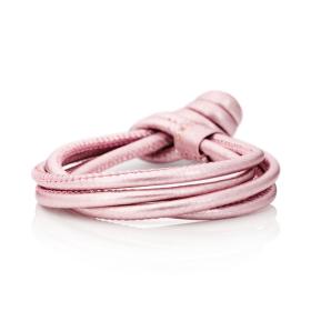 Armschmuck, Leder, Capolavoro Armband Kalbsleder AB0000108.ROSA-MET.22