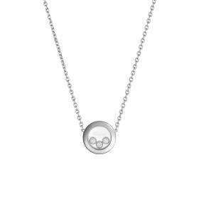 Weißgold, Halsschmuck, Chopard Happy Diamonds Icon Halskette 81A018-1001