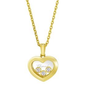 Halsschmuck, Gelbgold, Chopard Happy Diamonds Icons Halskette mit Anhänger 79A611-0001