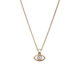 Roségold, Halsschmuck, Chopard Happy Diamonds Good Luck Charms Anhänger mit Halskette 797863-5001