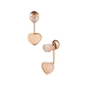 Ohrringe, Roségold, Chopard Happy Hearts Golden Hearts Ohrhänger 83A007-5021