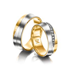 Ringe, Weißgold, Meister Trauringe Phantastics 112.8849.01/112.8849.00-GW