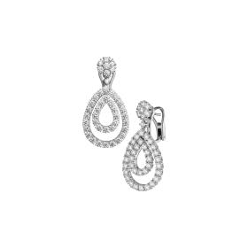 Weißgold, Ohrringe, Chopard L'Heure du Diamant Ohrhänger 849066-1001