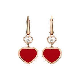 Roségold, Ohrringe, Chopard Happy Hearts Ohrhänger 837482-5810