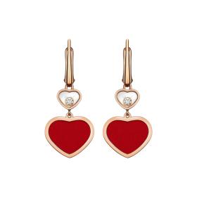 Ohrringe, Roségold, Chopard Happy Hearts Ohrhänger 837482-5810