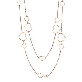 Roségold, Halsschmuck, Chopard Happy Hearts Halskette 817482-5001